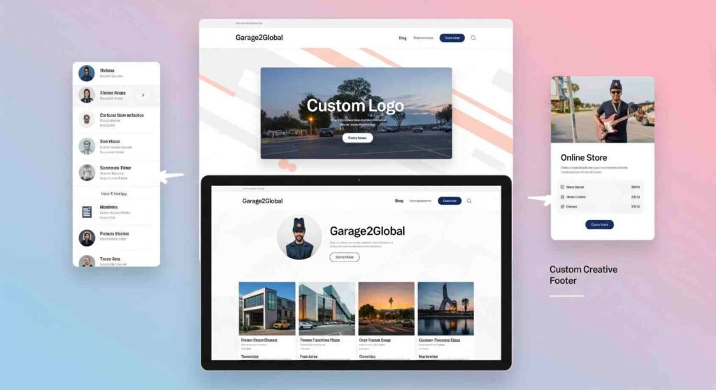 custom website design by garage2global