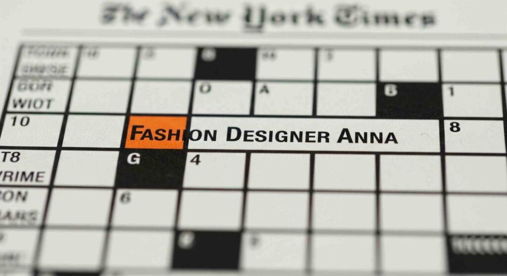 fashion designer anna nyt crossword