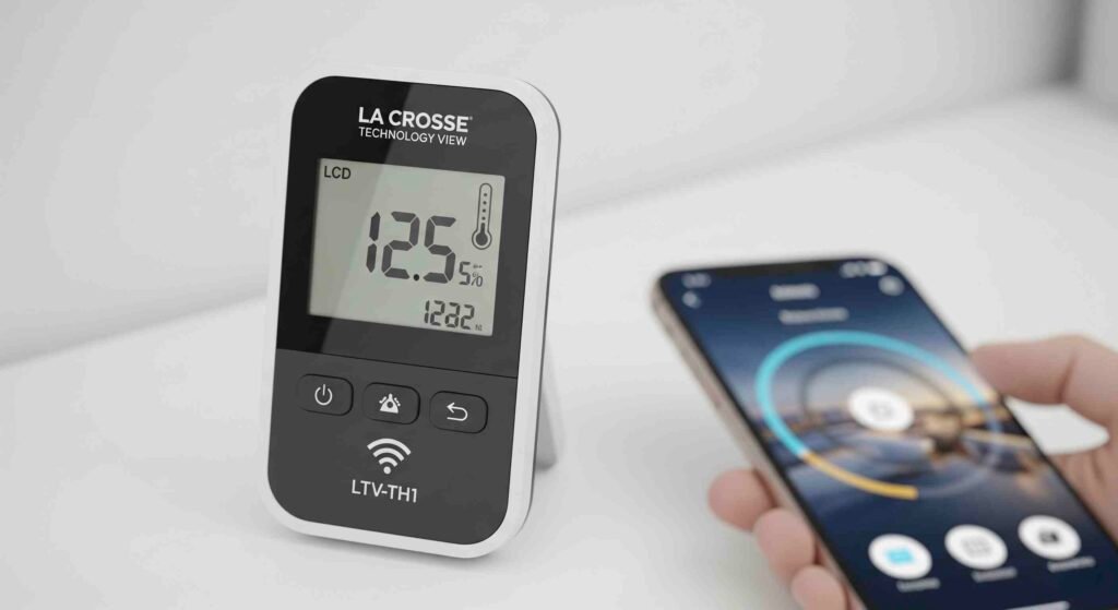 la crosse technology view ltv-th1 - connected temperature