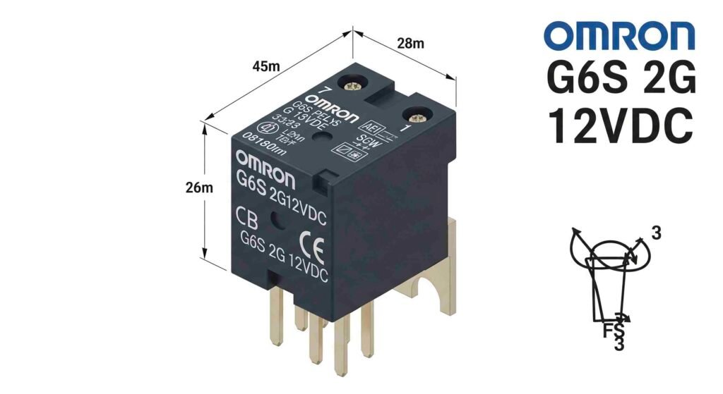omron g6s-2g-12vdc footprint model symbol 3d